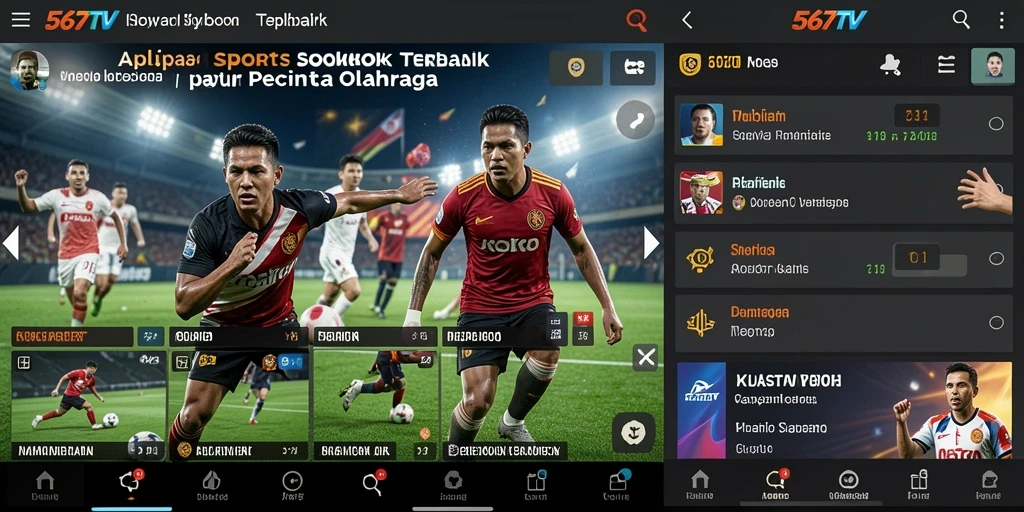 Tampilan gameplay interaktif di aplikasi Sportsbook 567TV.