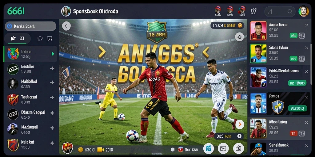 Tampilan gameplay menarik di aplikasi Sportsbook 666I.