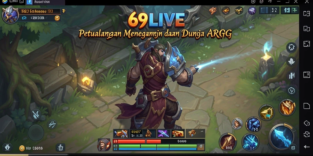 Screenshot gameplay 69LIVE yang menampilkan aksi epik dalam petualangan ARPG.