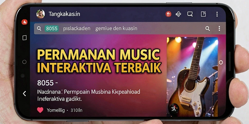 Tampilan gameplay interaktif dalam aplikasi 8055 yang menarik.