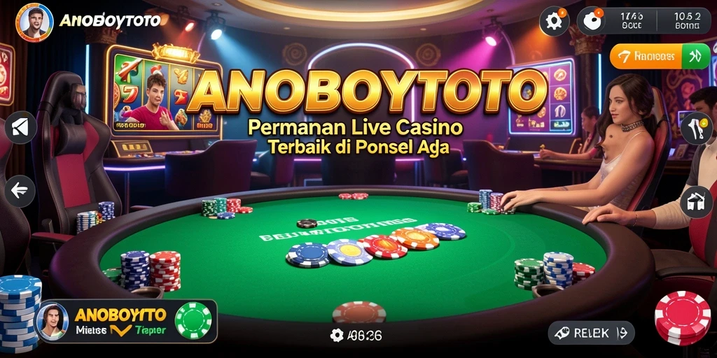 Tampilan gameplay Live Casino yang seru dan menarik di ANOBOYTOTO.