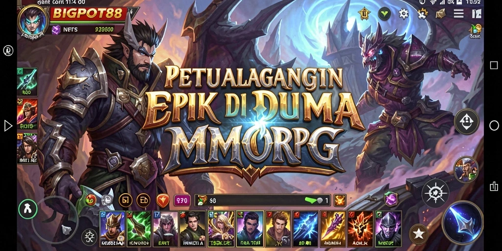 Tampilan gameplay seru di dunia fantasi BIGPOT88.