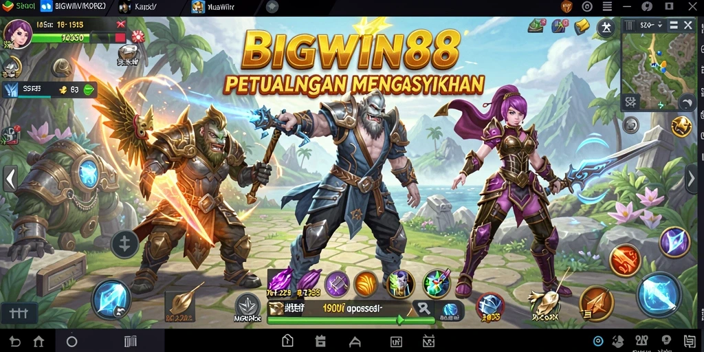 Gameplay seru BIGWIN88 di dunia MMORPG yang luas.