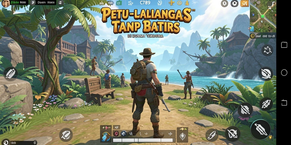 Gameplay seru dalam dunia terbuka C789 yang penuh petualangan.