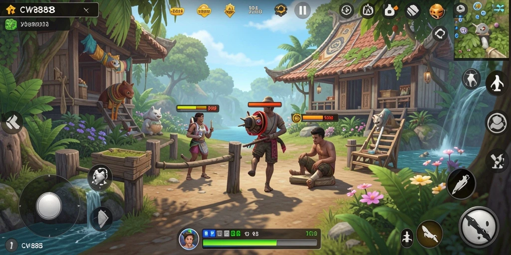Tampilan gameplay CW8888 yang menarik dan interaktif