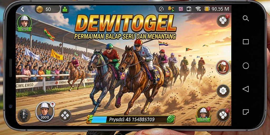 Gameplay balap seru DEWITOGEL dengan grafik menakjubkan.