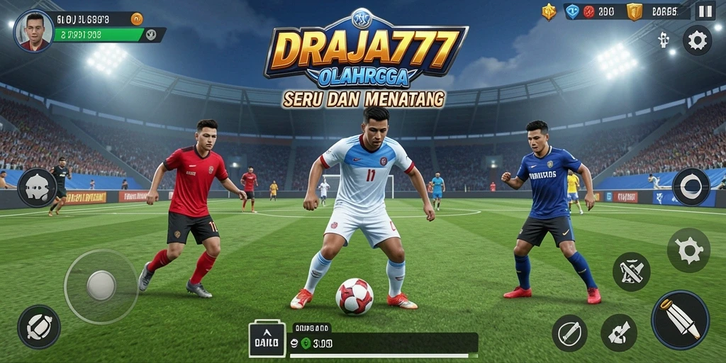 Tampilan utama gameplay DRAJA777 yang penuh aksi seru.