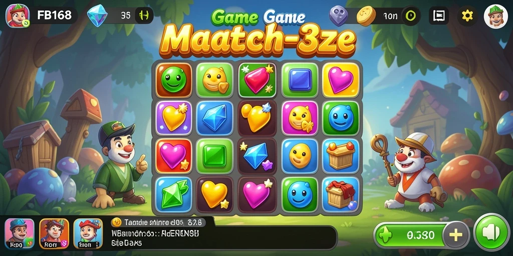 Tampilan gameplay FB168 yang seru dan penuh warna.