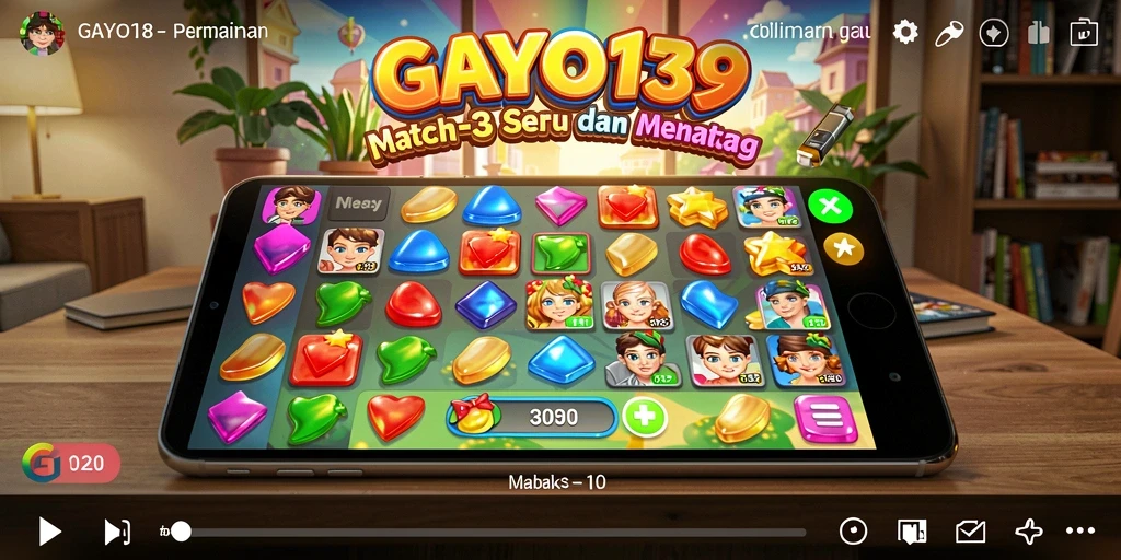 Tampilan gameplay menarik dari GAYO138 dengan elemen Match-3.