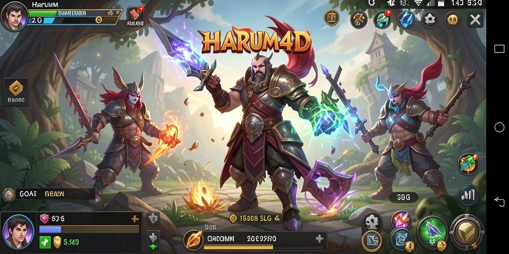 Screenshot gameplay HARUM4D yang menampilkan strategi dan aksi seru.