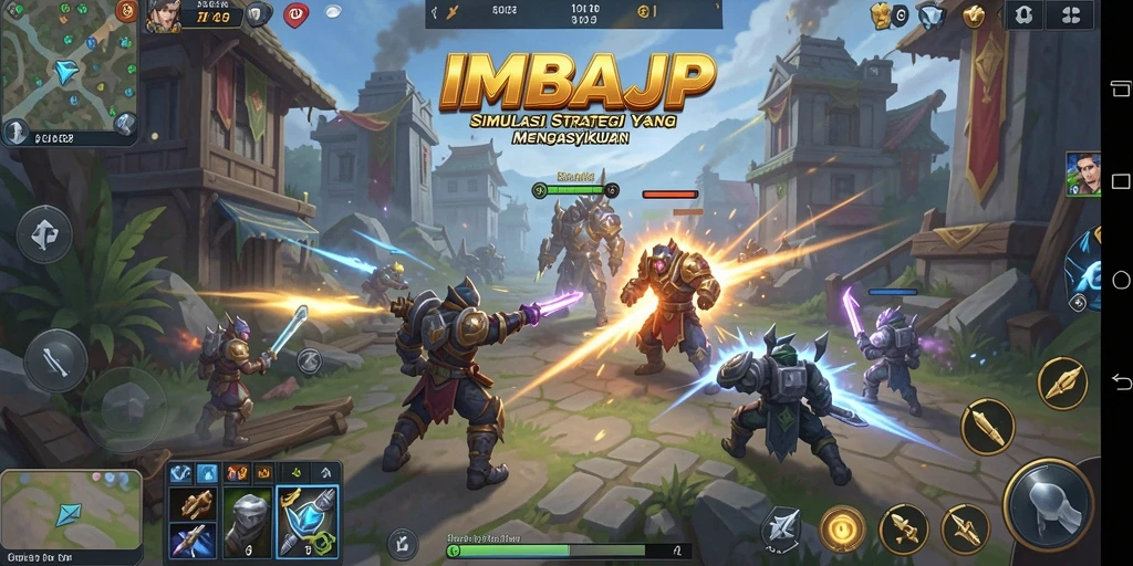 Screenshot gameplay IMBAJP menampilkan strategi dan interaksi pemain.