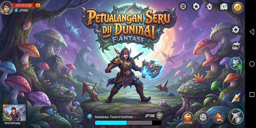 Tangkapan layar utama JPS88 menampilkan aksi gameplay yang mendebarkan dalam petualangan.