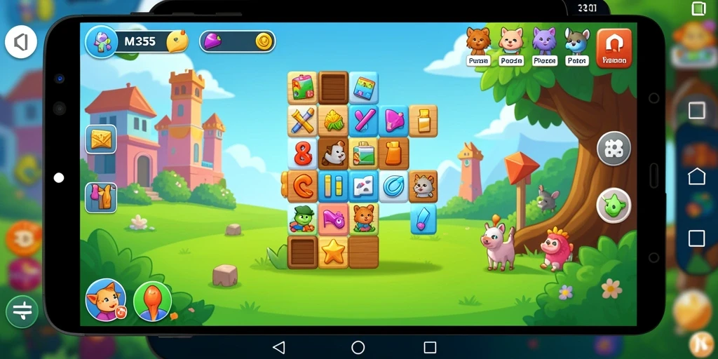 Gameplay menarik dari ME355 menampilkan berbagai teka-teki menantang.