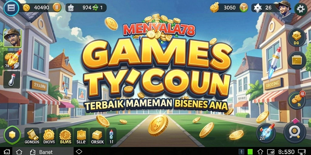 Tampilan gameplay <strong>MENYALA78</strong> yang menakjubkan dalam mengelola bisnis.