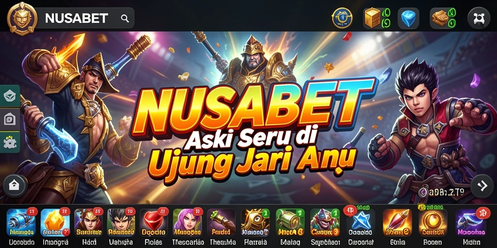 Tampilan gameplay NUSABET yang penuh aksi seru dan menghibur.