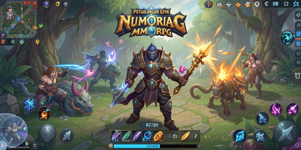 Tampilan gameplay seru dari RR789 dalam dunia MMORPG yang menawan.