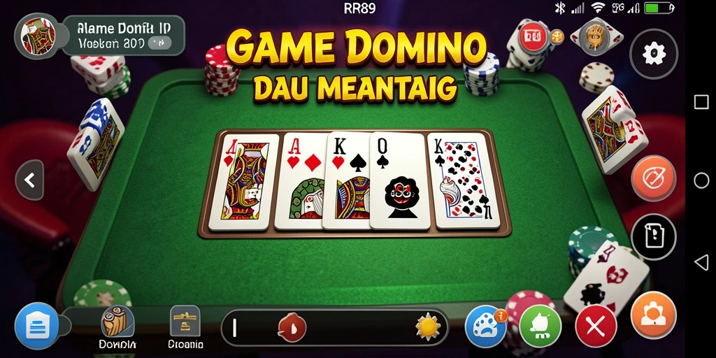 Tampilan gameplay Domino yang menarik dan seru di RR89.