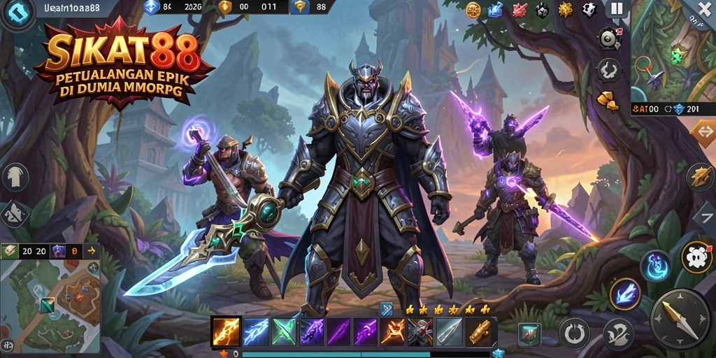 Tampilan gameplay epik dari SIKAT88 dengan aksi seru dan grafis menakjubkan.