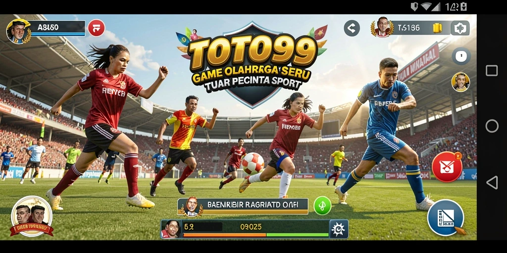 Tangkapan layar dari TOTO99 menunjukkan aksi permainan olahraga yang menarik.