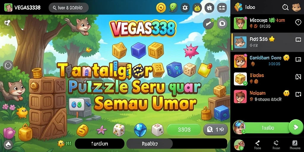 Menampilkan gameplay seru dari VEGAS338 dengan tantangan menarik.